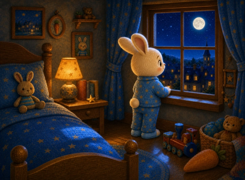 Cover art for the children's picture book "A Secret in the Night"