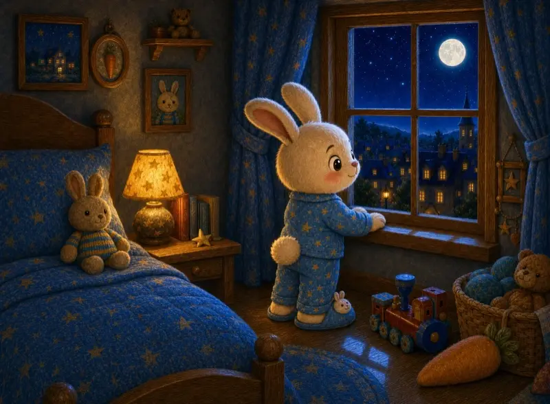 Cover art for the children's picture book "A Secret in the Night"