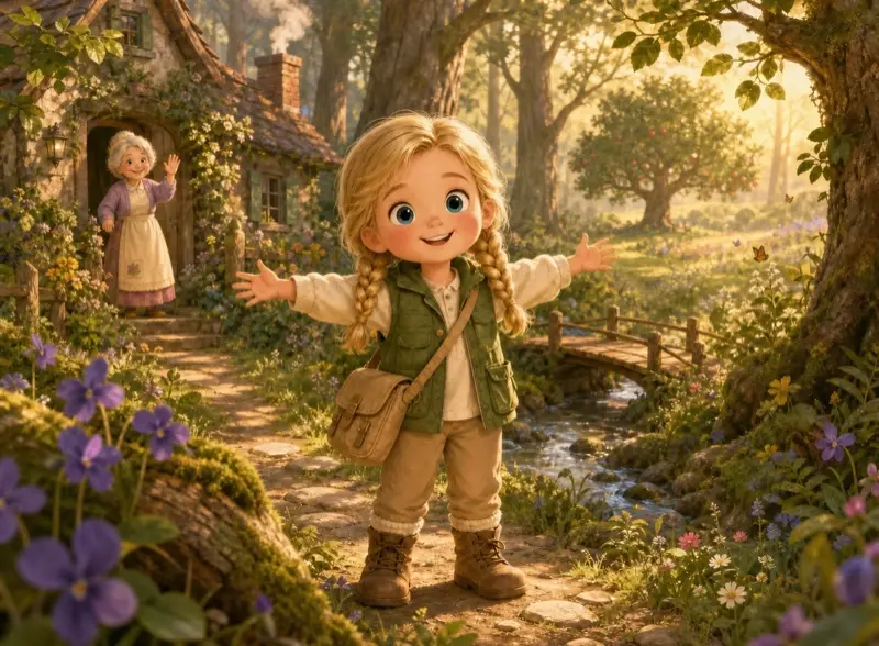 Cover art for the children's picture book "Mia's Secret Meadow"