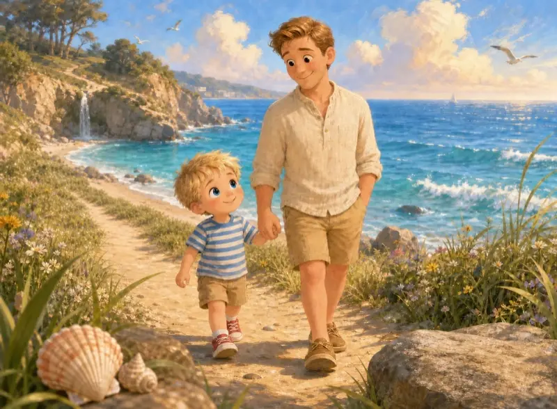 Cover art for the children's picture book "Theo's Hidden Cove"
