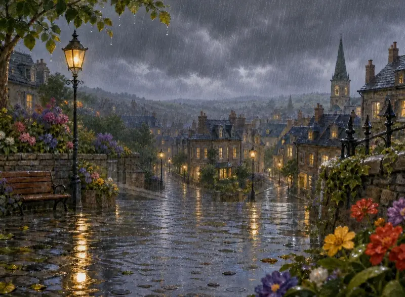 Cover art for the children's picture book "The Rainbow Umbrella"