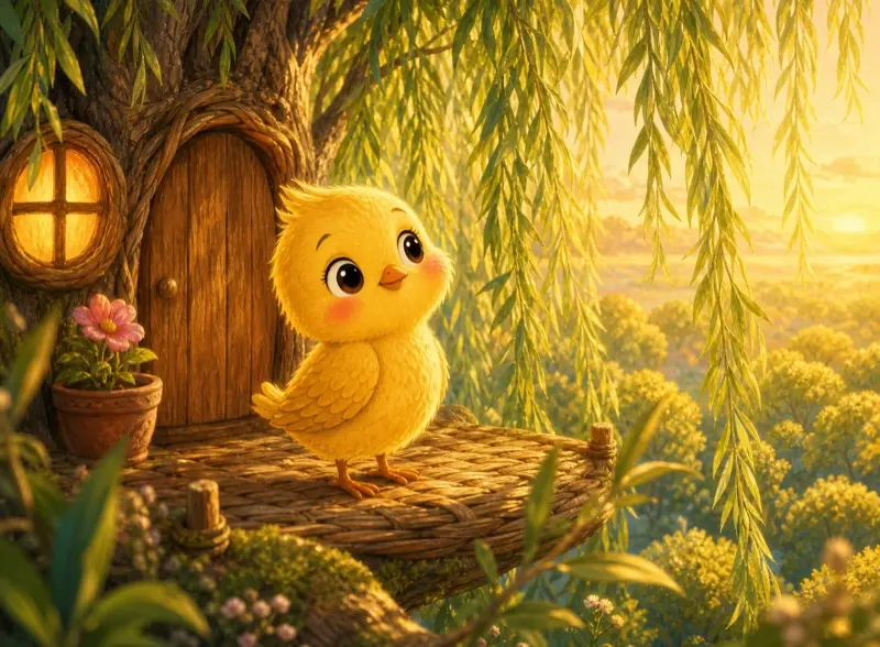 Cover art for the children's picture book "The Beautiful Nest"