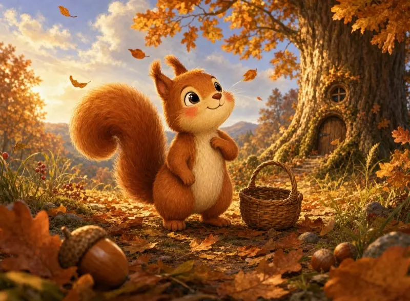 Cover art for the children's picture book "Chip's Autumn Gift"