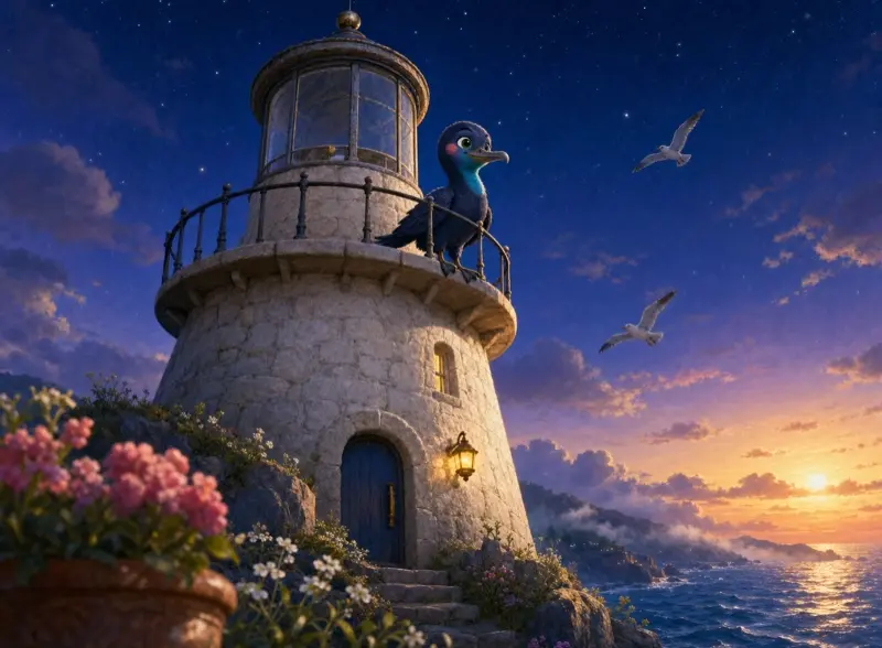 Cover art for the children's picture book "The Little Lighthouse"