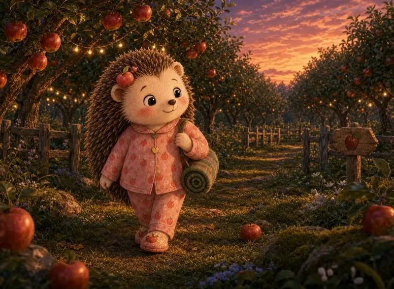 Cover art for the children's picture book "Hazel's Apple Sleepout"