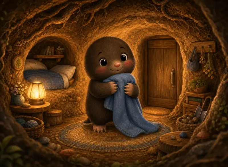 Cover art for the children's picture book "The Softest Blanket"