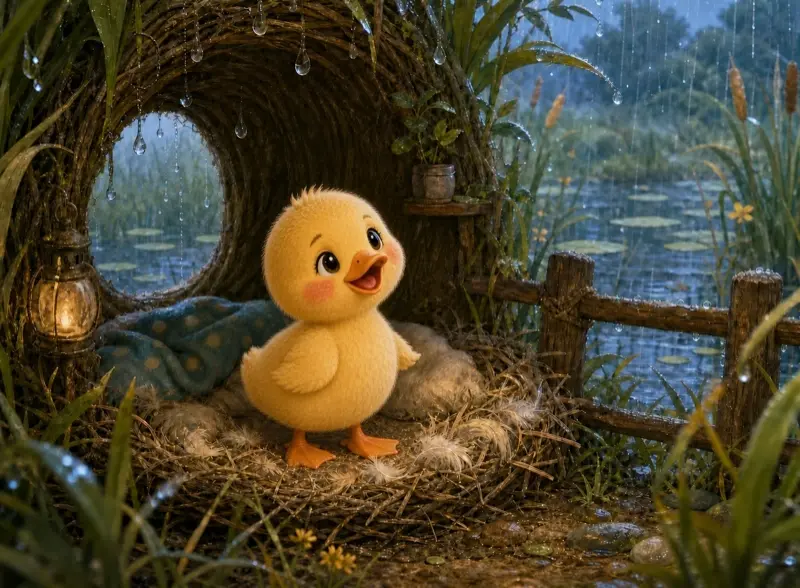 Cover art for the children's picture book "Ava's Rain Day"