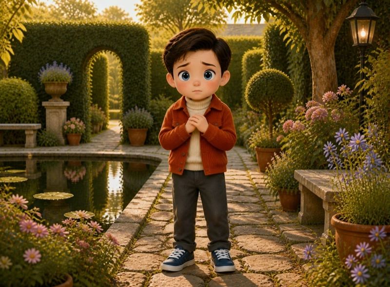 Cover art for the children's picture book "The Mirror Garden"